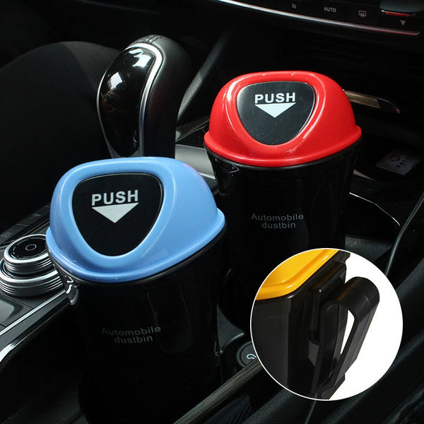 CAR Mini Trash Can Interior Decoration Supplies Multifunctional Storage Box Car Storage Box Car Triangle Trash Can