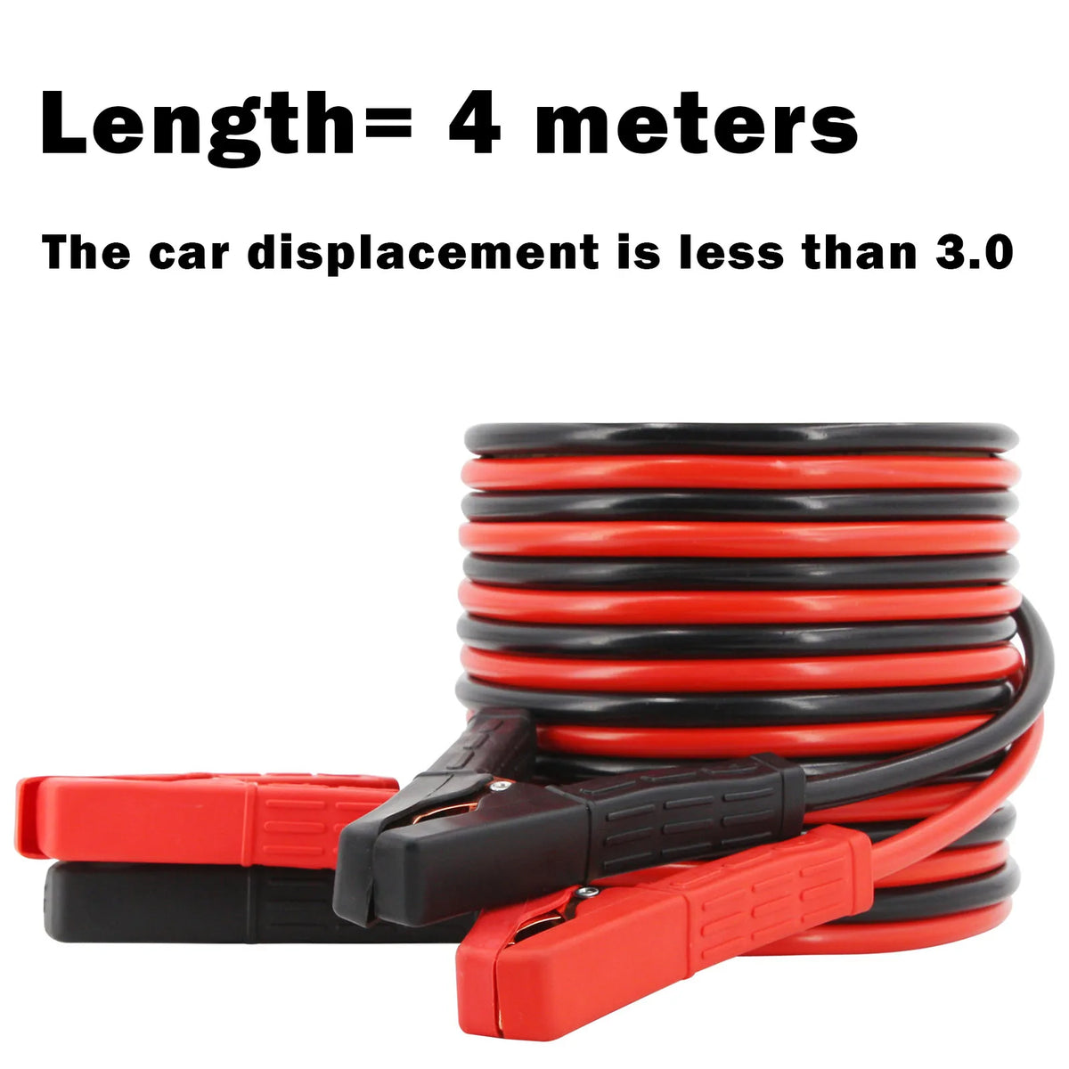 Heavy‑Duty Car Jumper Cables with Booster Clamps