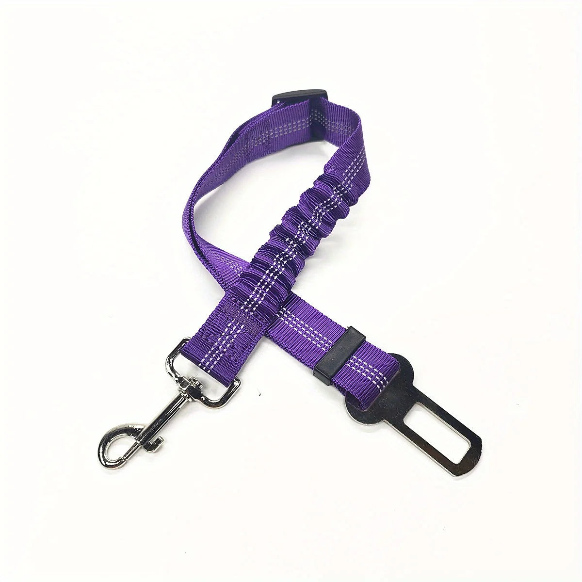 Adjustable Pet Car Seat Belt – Dog & Cat Safety Harness Clip for Vehicles