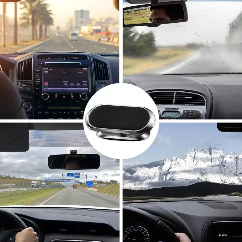 Universal Magnetic Phone Mount – Adjustable Holder for Car, SUV & Home Use