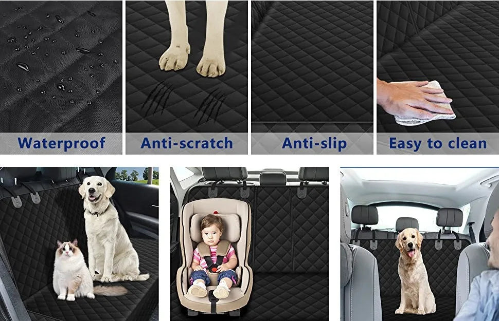 Waterproof Car BackSeat Pet Cover – Nonslip, Universal Protector for Dogs & Cats