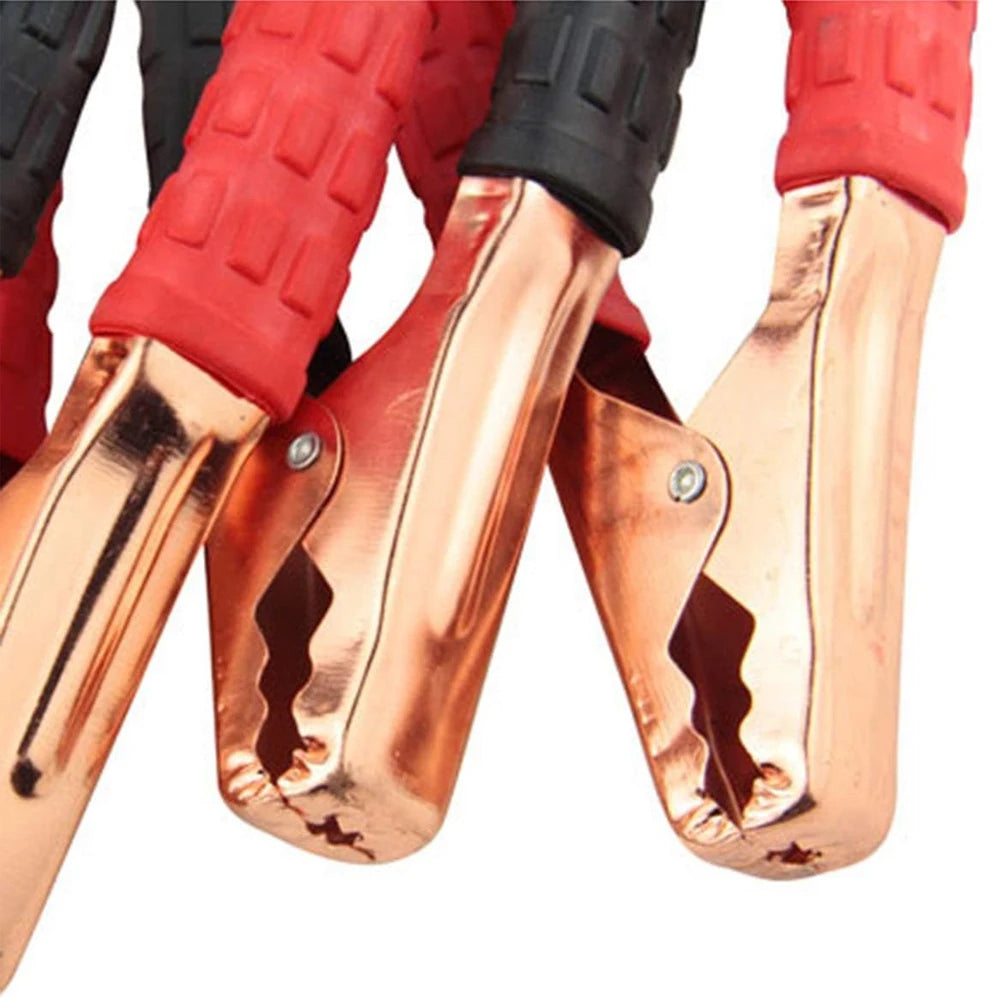 Heavy‑Duty Car Jumper Cables with Booster Clamps