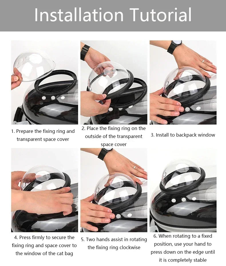 Space Capsule Pet Carrier Backpack