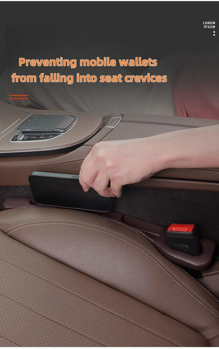 2pcs-Universal Car Seat Gap Filler with Storage