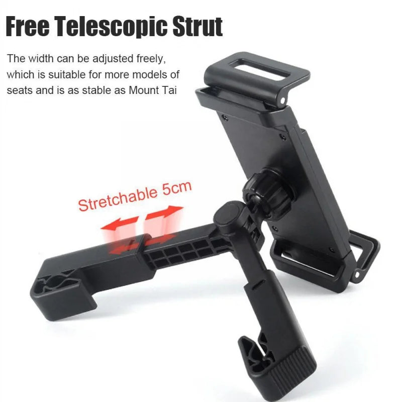 Car Headrest Tablet Holder with 360° Rotation