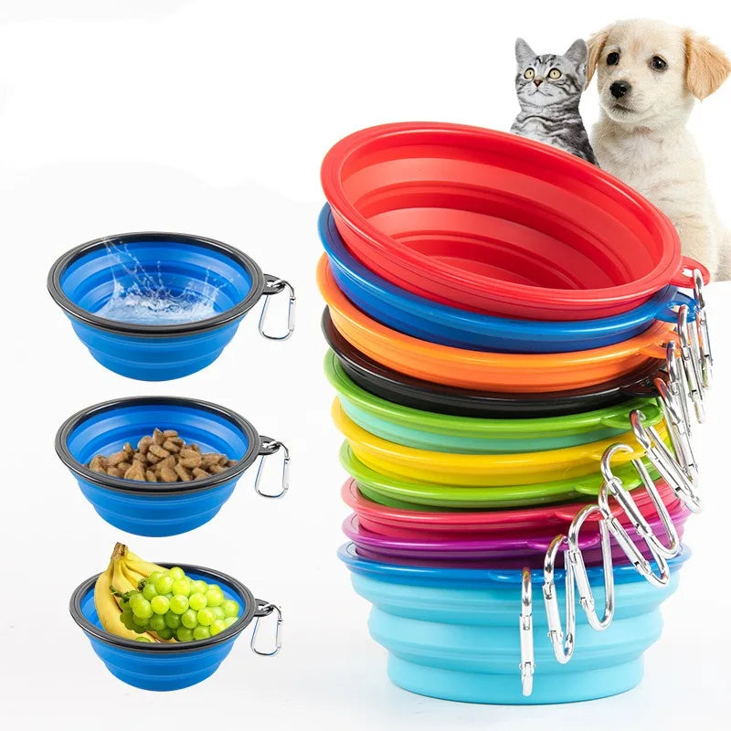 Collapsible Travel Dog & Cat Water Drinking Bowl