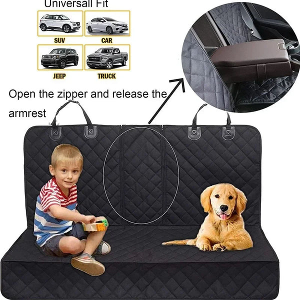 Waterproof Car BackSeat Pet Cover – Nonslip, Universal Protector for Dogs & Cats