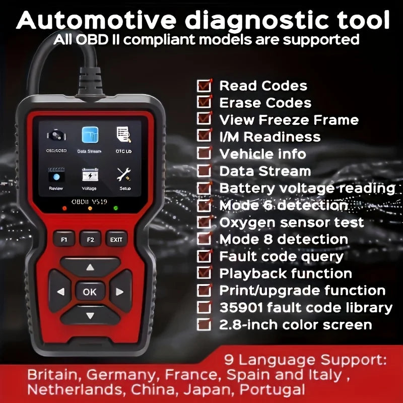 OBD2 Car Scanner & Check Engine Code Reader