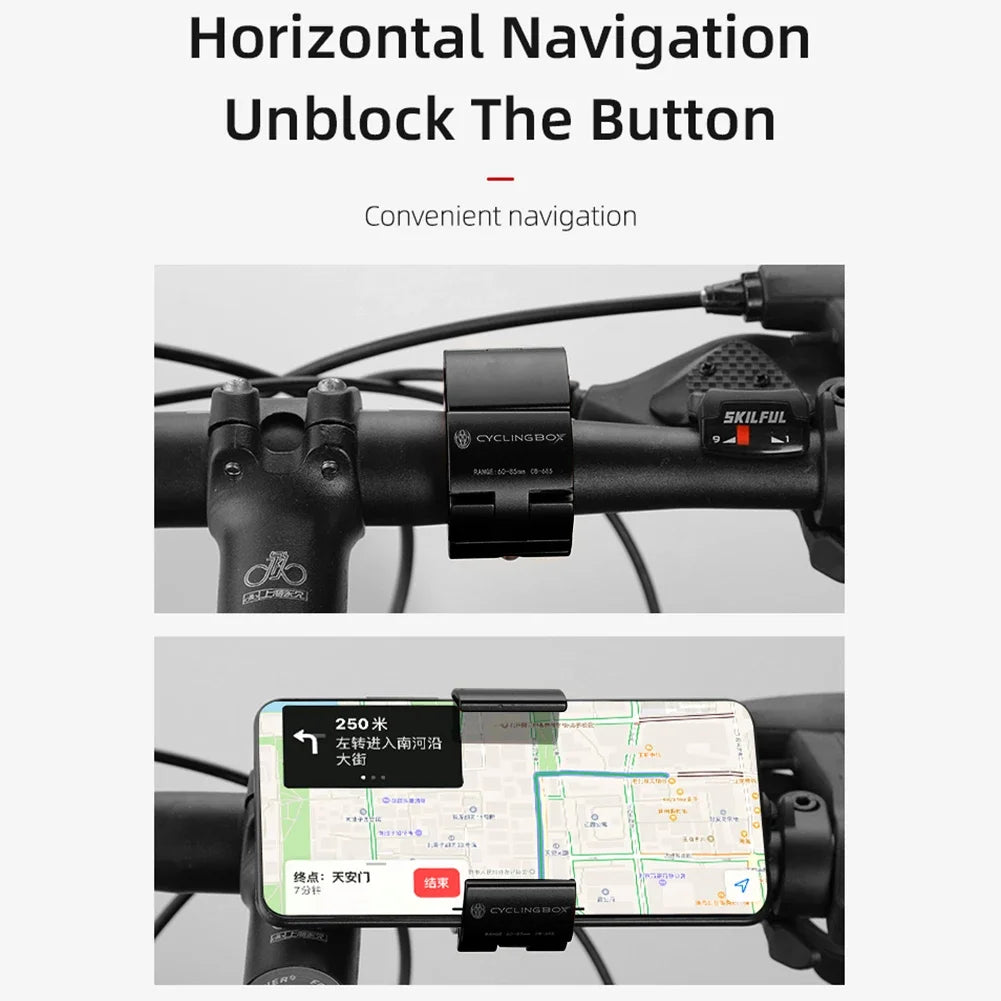 Universal Bike Phone Mount – Handlebar Holder for Mountain, Road & Commuter Bikes