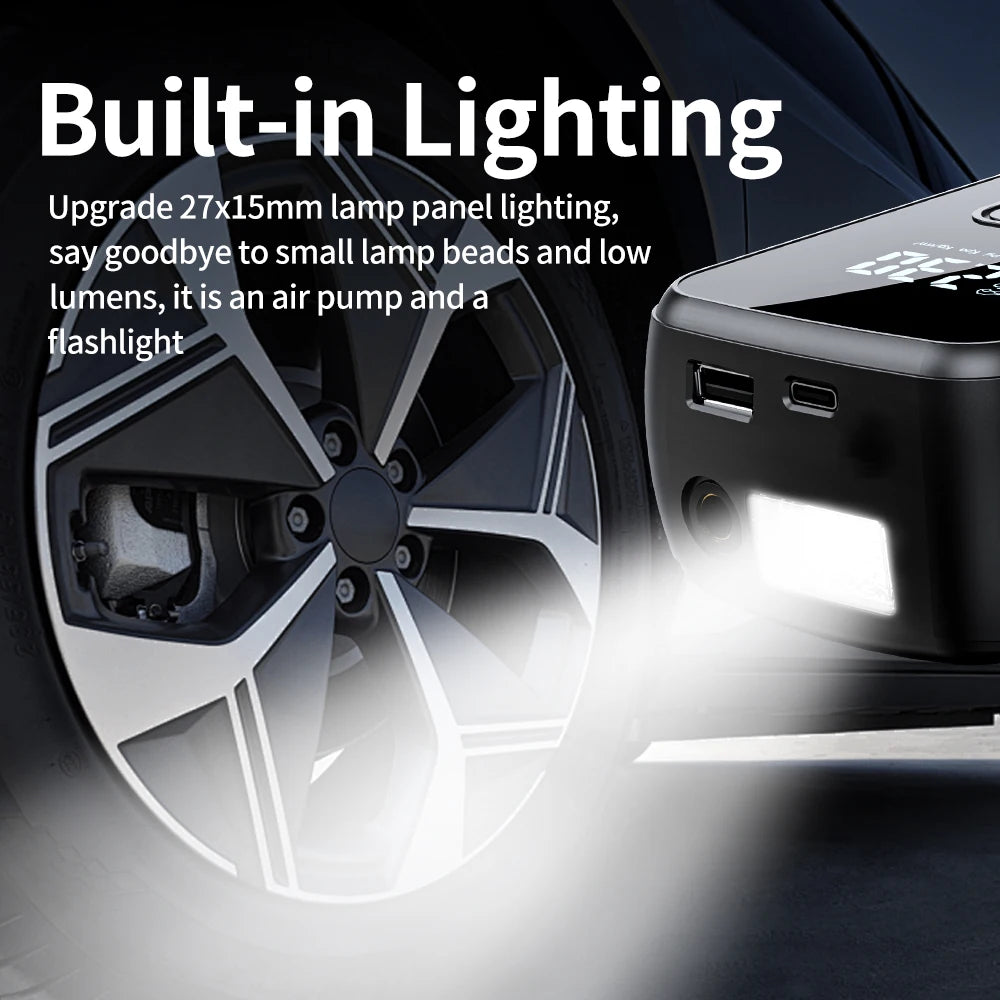 Portable Electric Air Compressor Pump for Car, Bike & Motorcycle Tires