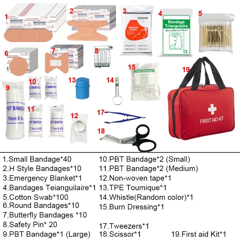Complete First Aid Kit – Emergency & Survival Supplies