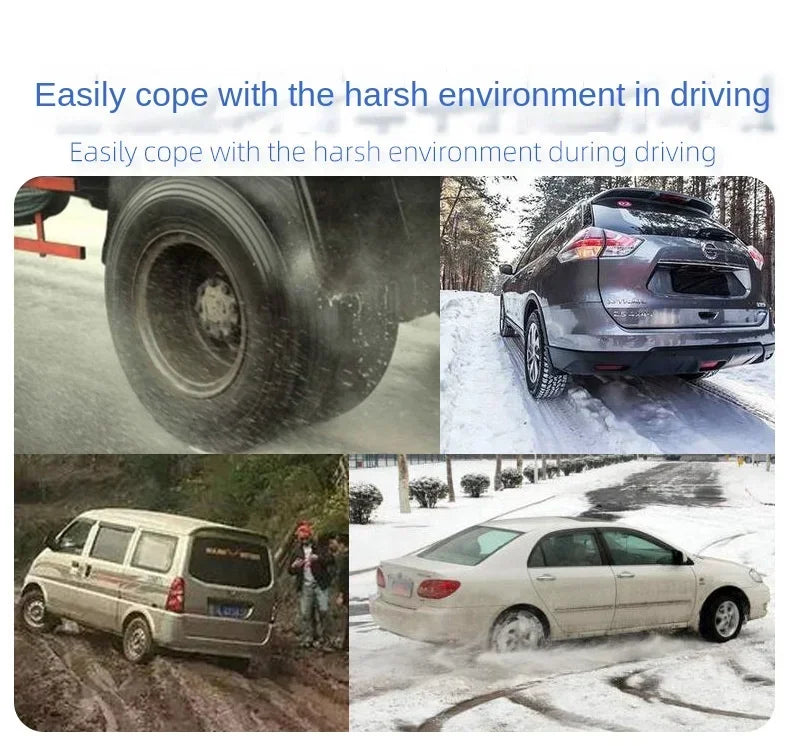 Anti‑Slip Snow Tire Chains – Winter Traction Kit for Cars & SUVs