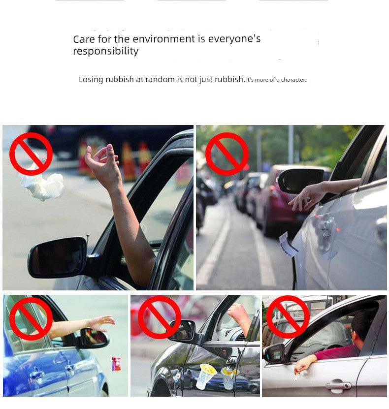 CAR Mini Trash Can Interior Decoration Supplies Multifunctional Storage Box Car Storage Box Car Triangle Trash Can