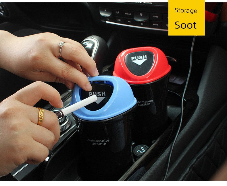CAR Mini Trash Can Interior Decoration Supplies Multifunctional Storage Box Car Storage Box Car Triangle Trash Can