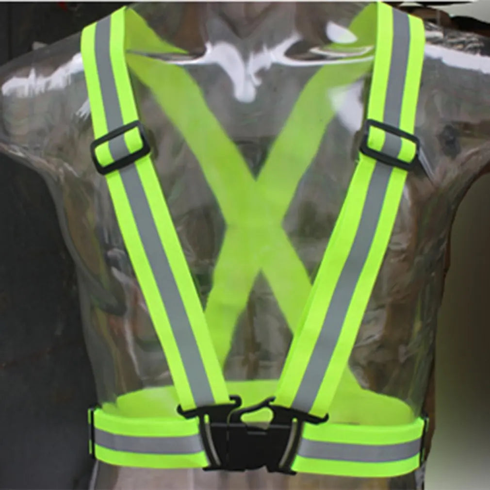 Reflective Safety Vest with Adjustable Straps – High Visibility for Running, Cycling & Walking (Adults & Kids)