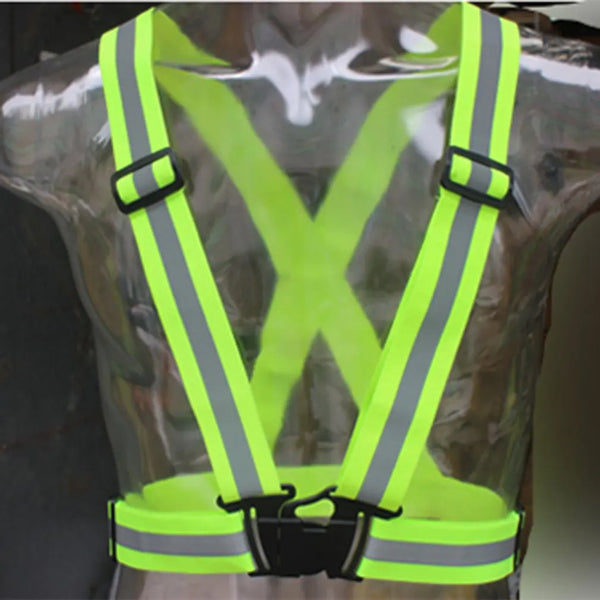 Reflective Safety Vest with Adjustable Straps – High Visibility for Running, Cycling & Walking (Adults & Kids)