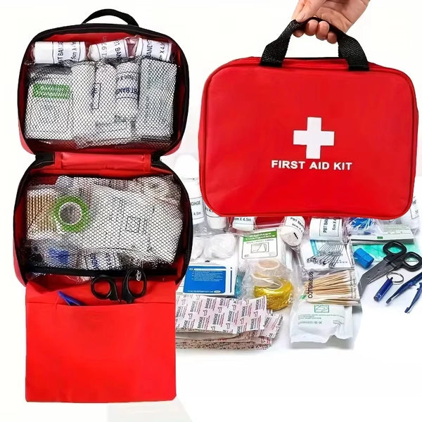 Portable Car First Aid Kit – Emergency Medical Bag for Outdoor & Travel