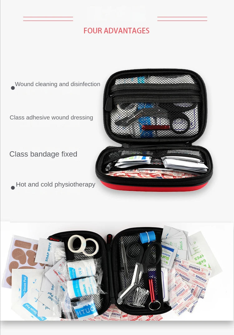 Compact First Aid Kit – Portable Emergency Medical Set for Car, Home & Outdoors
