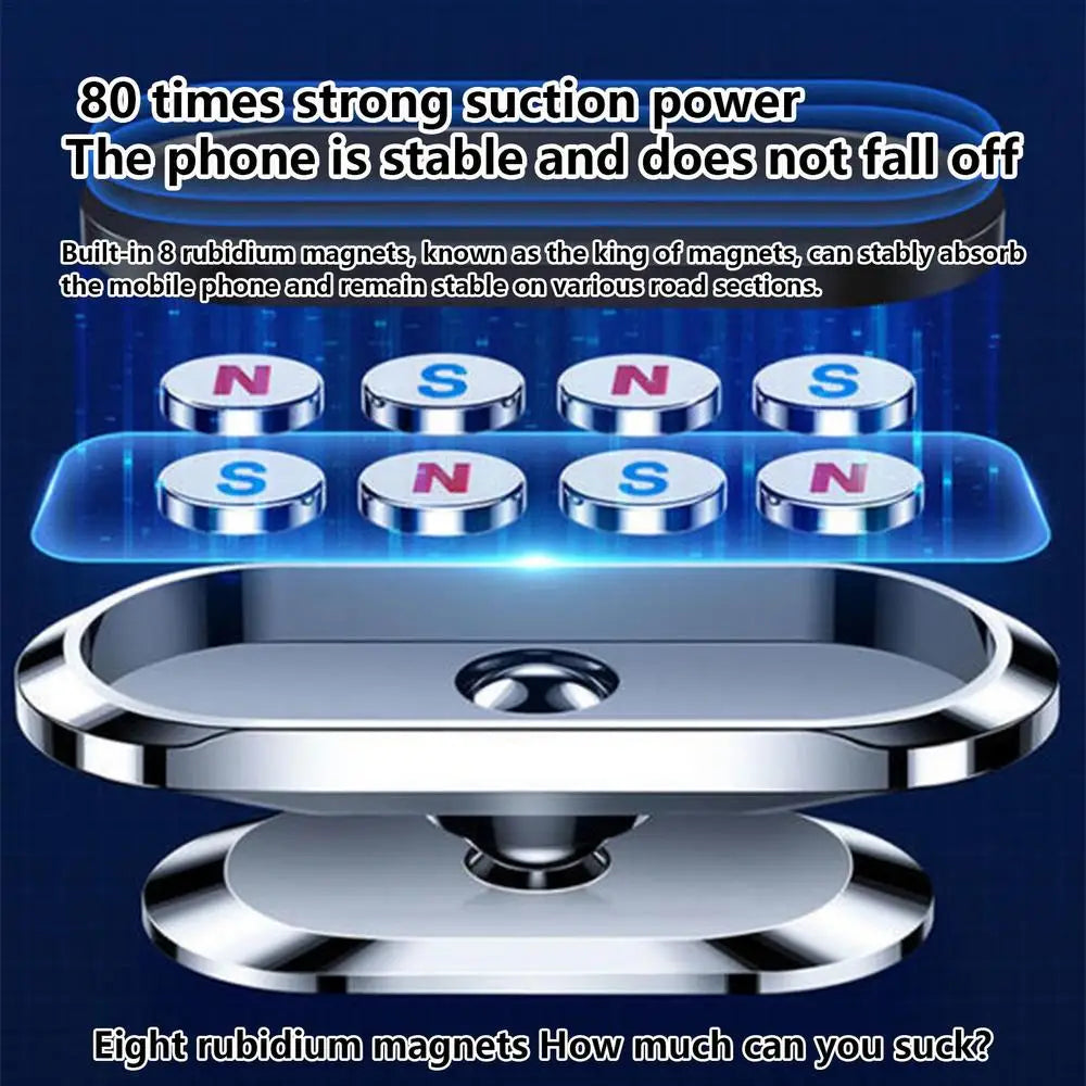 Universal Magnetic Phone Mount – Adjustable Holder for Car, SUV & Home Use