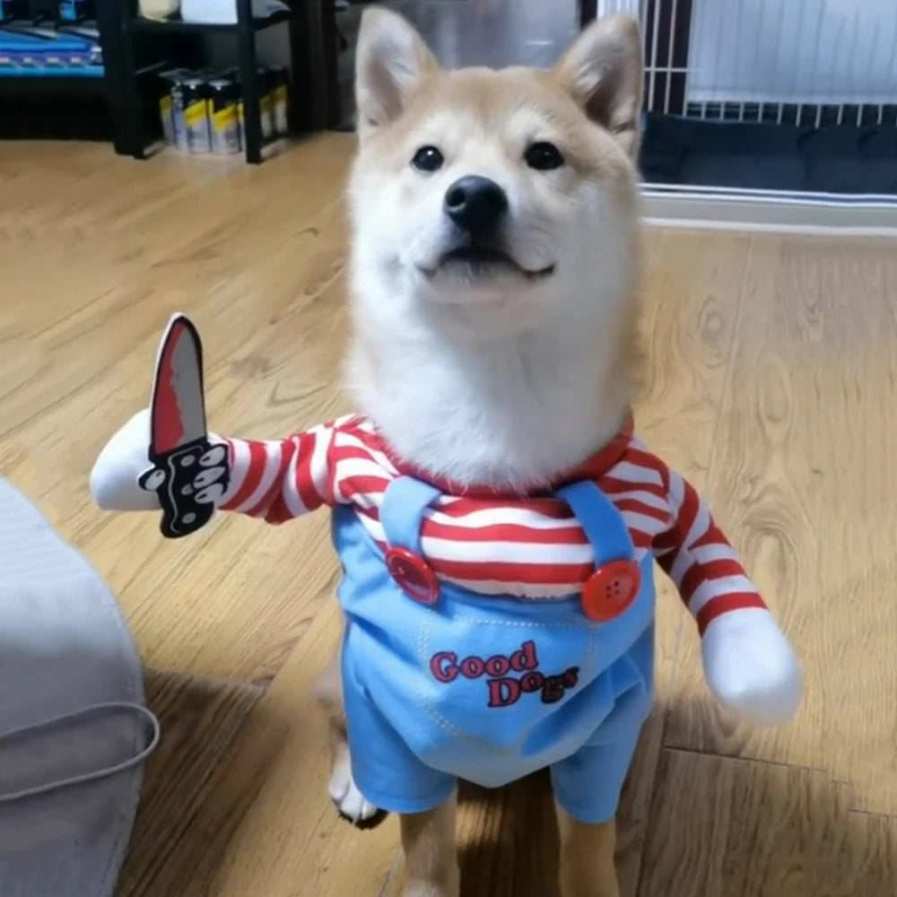 Halloween Pet Costume – Funny Dog & Cat Outfit for Small/Medium Breeds