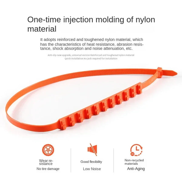 Anti‑Slip Snow Tire Chains – Winter Traction Kit for Cars & SUVs