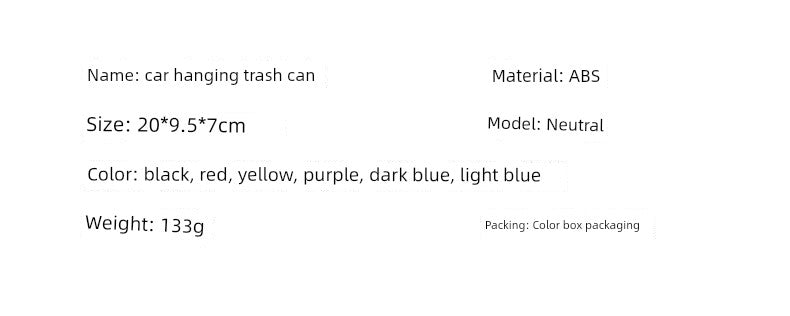 CAR Mini Trash Can Interior Decoration Supplies Multifunctional Storage Box Car Storage Box Car Triangle Trash Can