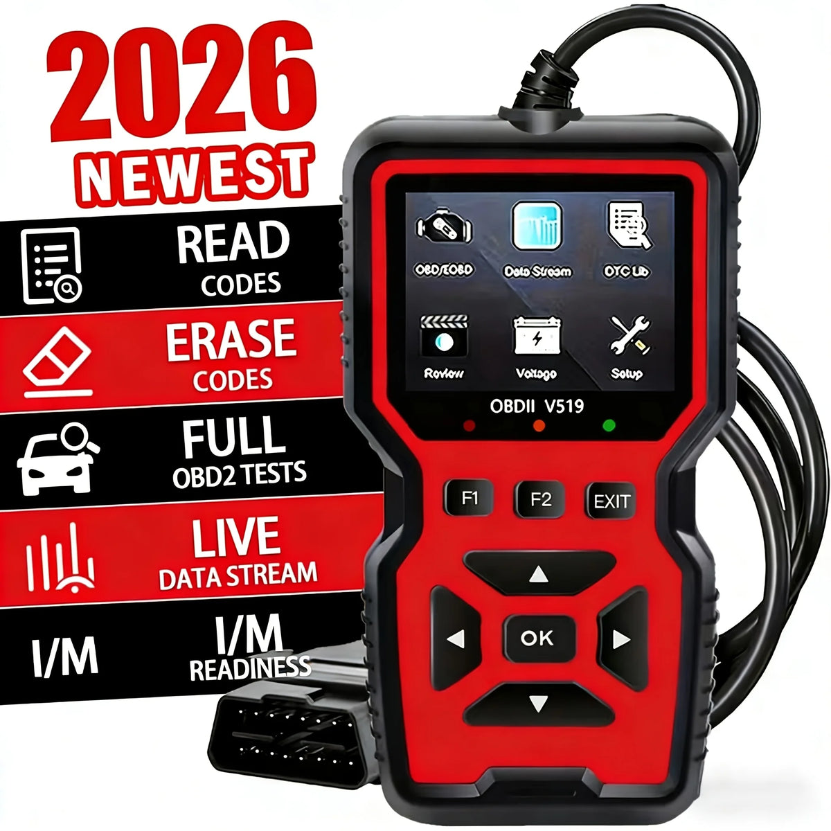OBD2 Car Scanner & Check Engine Code Reader