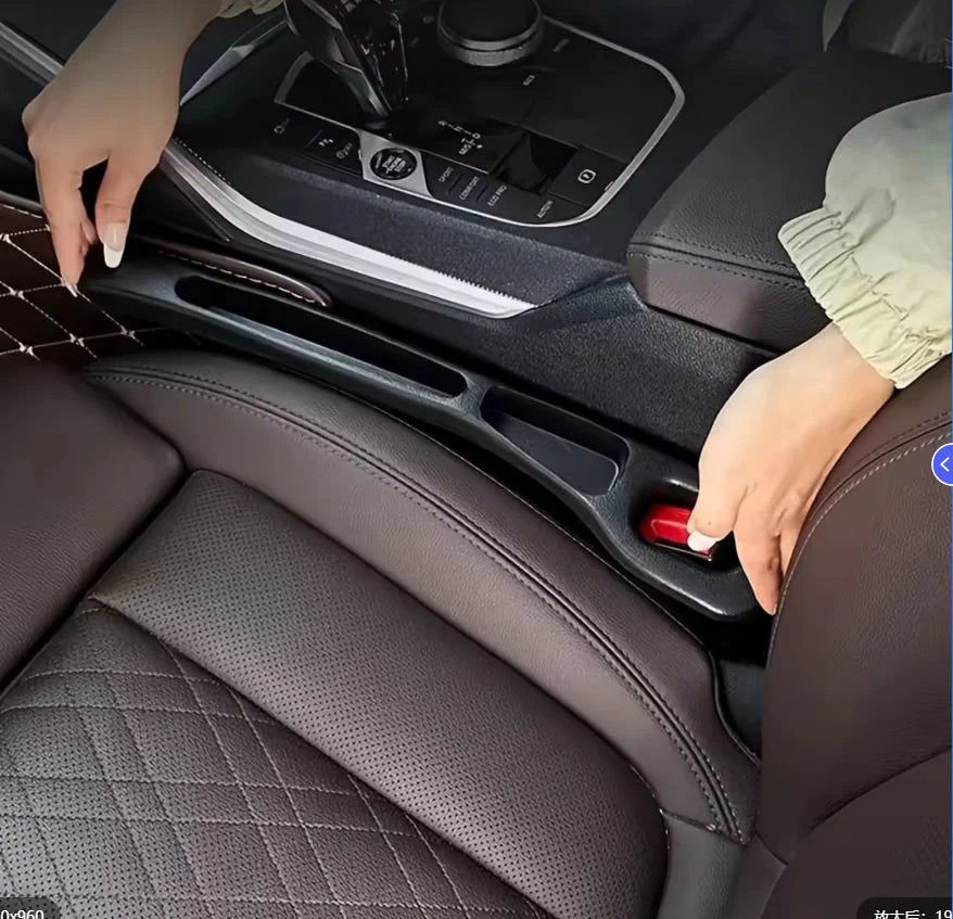 2pcs-Universal Car Seat Gap Filler with Storage