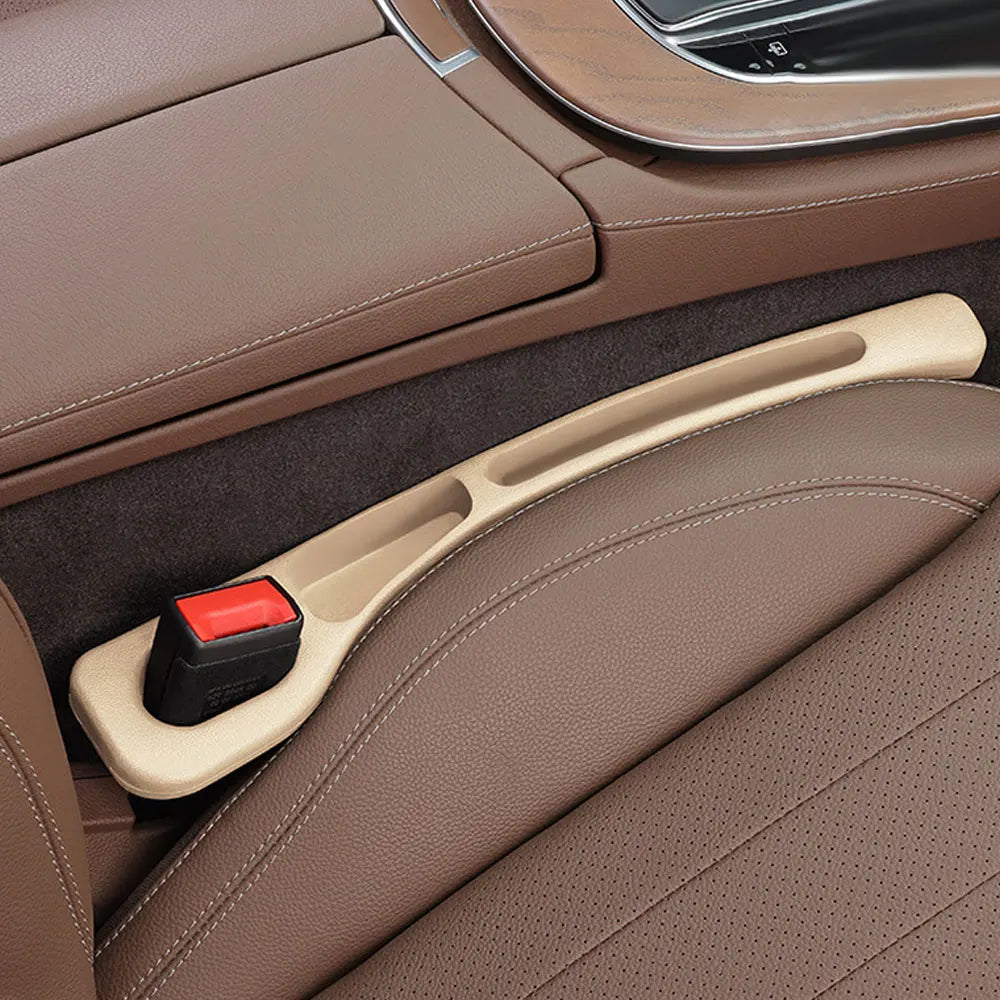 2pcs Car Seat Gap Filler Organizer Waterproof Car Seat Gap Plug Strip with 2 Grooves Seat Gap Storage Auto Interior Accessories