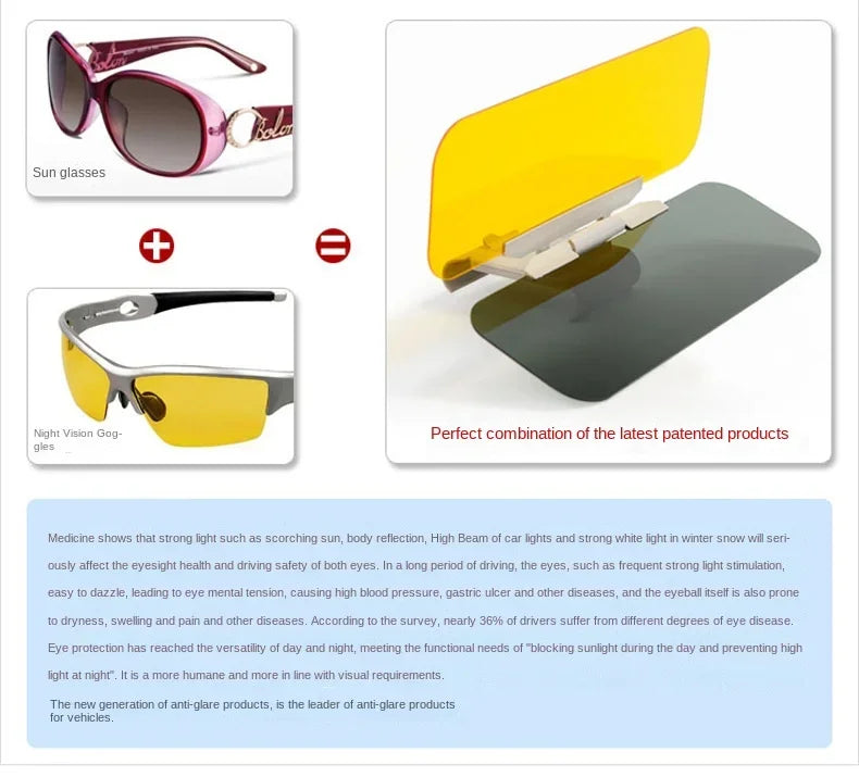 Car Sun Visor Extender – Anti-Glare & UV Protection for Safer Driving