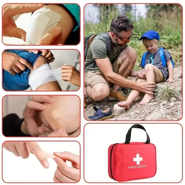 Portable Car First Aid Kit – Emergency Medical Bag for Outdoor & Travel