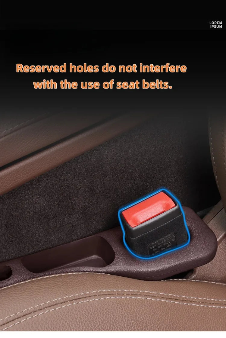2pcs-Universal Car Seat Gap Filler with Storage