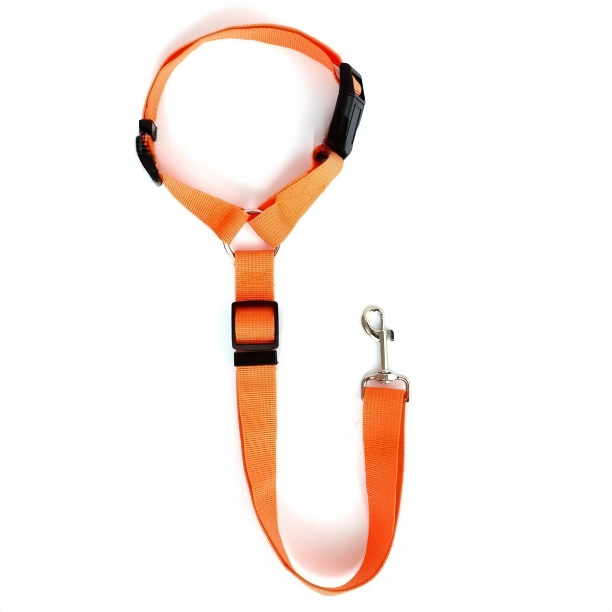 2-in-1 Pet Car Seat Belt & Leash – Adjustable Nylon Dog Safety Harness