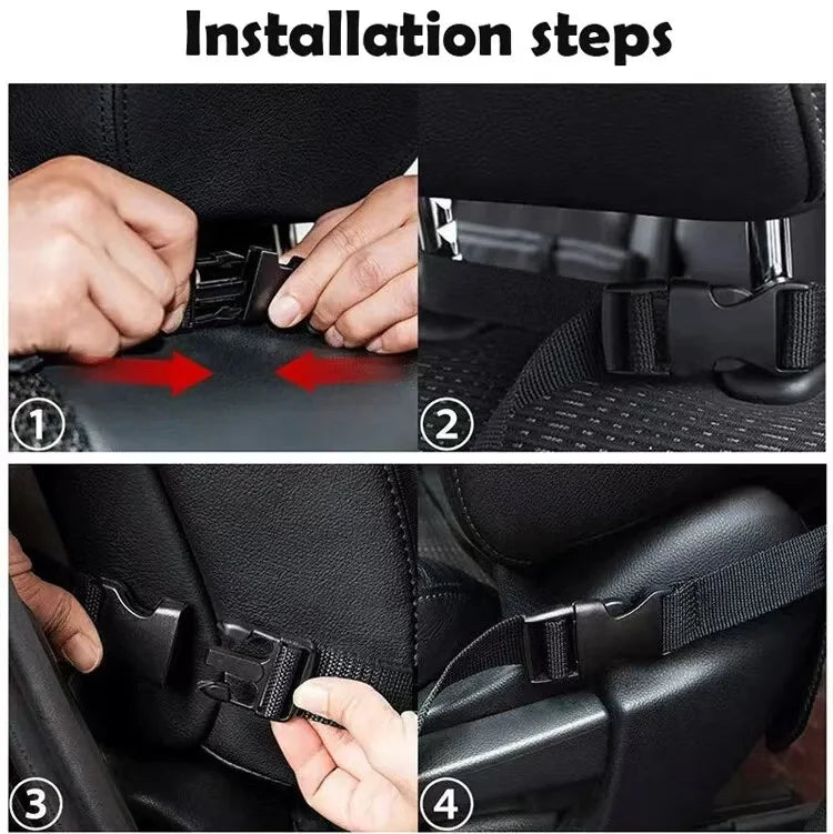 Car Backseat Organizer with Touchscreen Pocket & Toy Storage