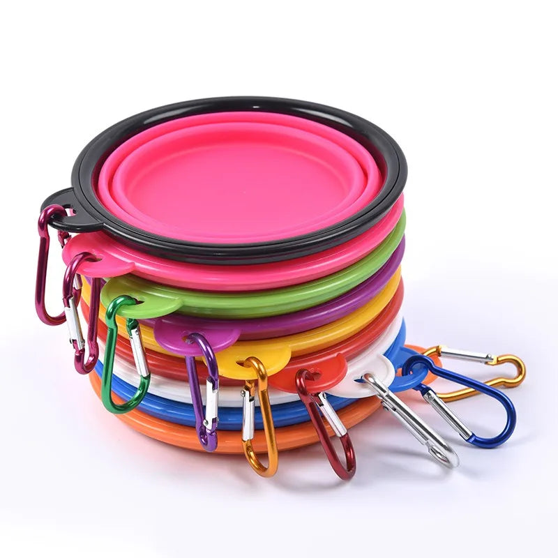 Collapsible Travel Dog & Cat Water Drinking Bowl