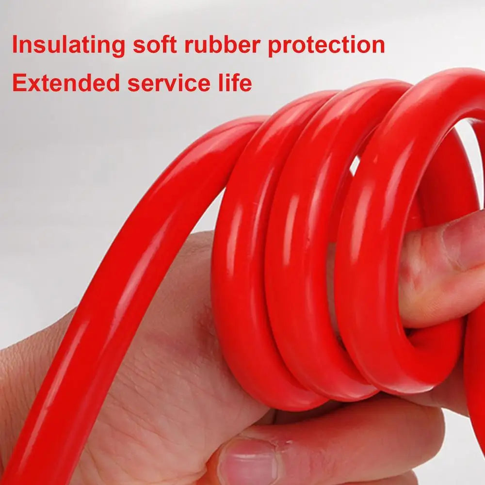 Heavy‑Duty Car Jumper Cables with Booster Clamps