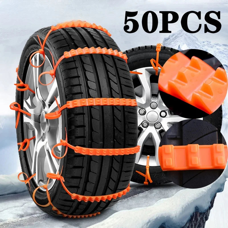 Anti‑Slip Snow Tire Chains – Winter Traction Kit for Cars & SUVs
