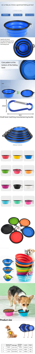 Collapsible Travel Dog & Cat Water Drinking Bowl