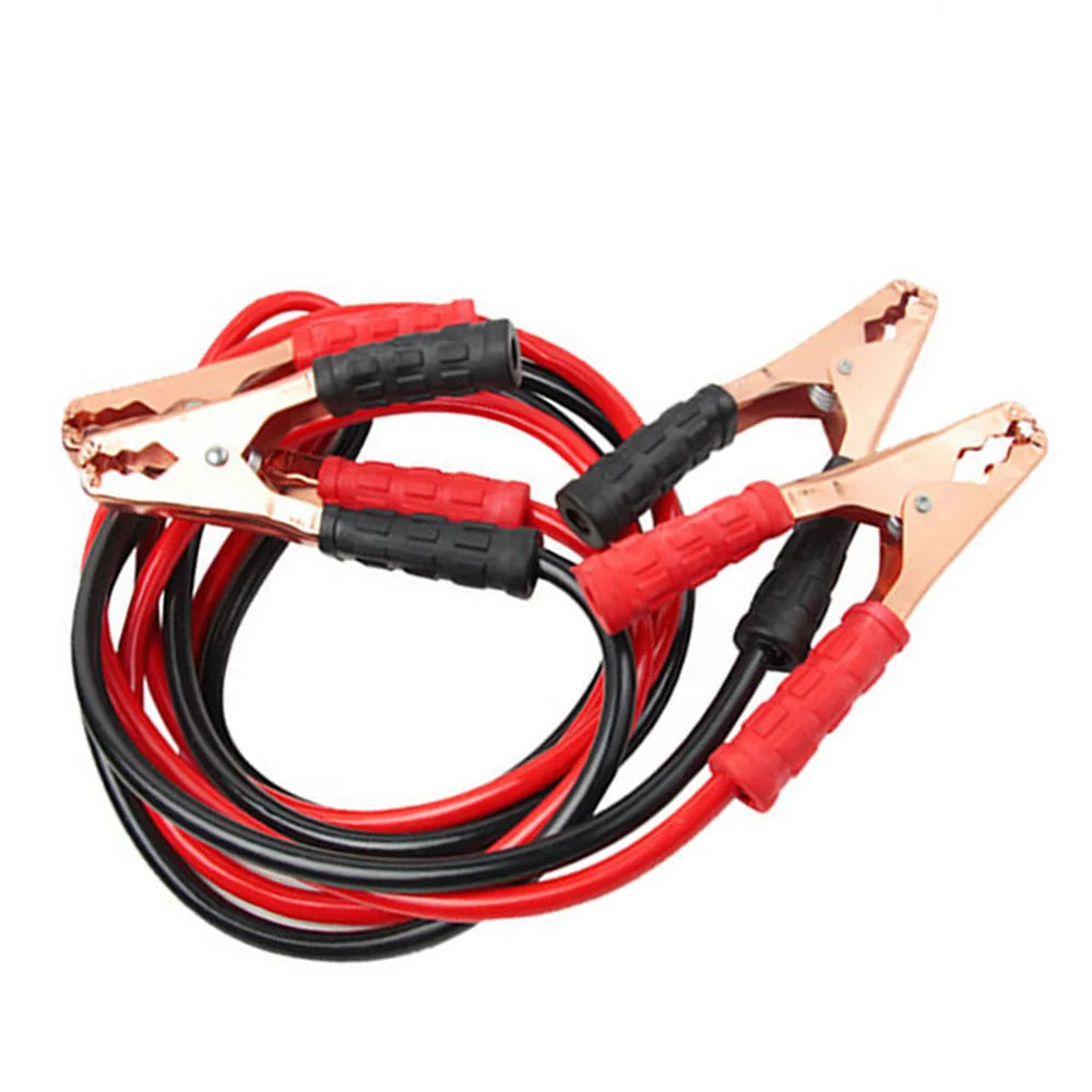 Heavy‑Duty Car Jumper Cables with Booster Clamps