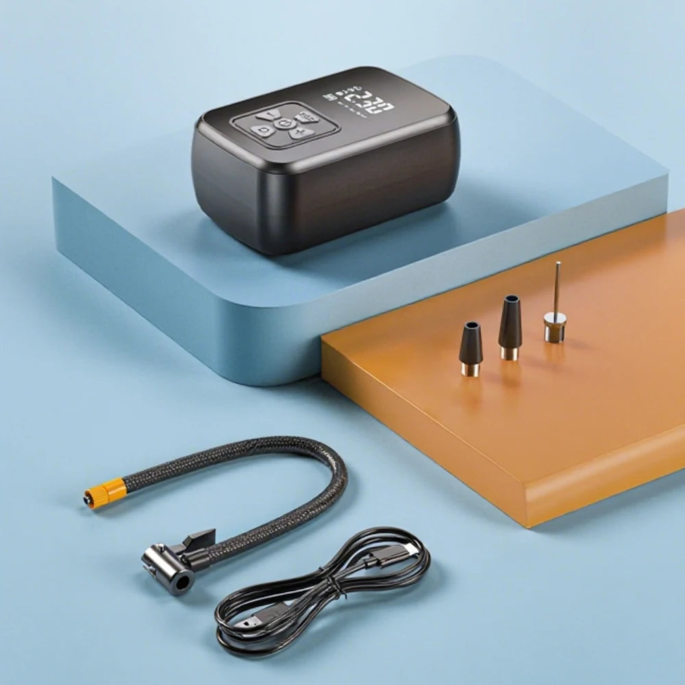 Portable Electric Air Compressor Pump for Car, Bike & Motorcycle Tires