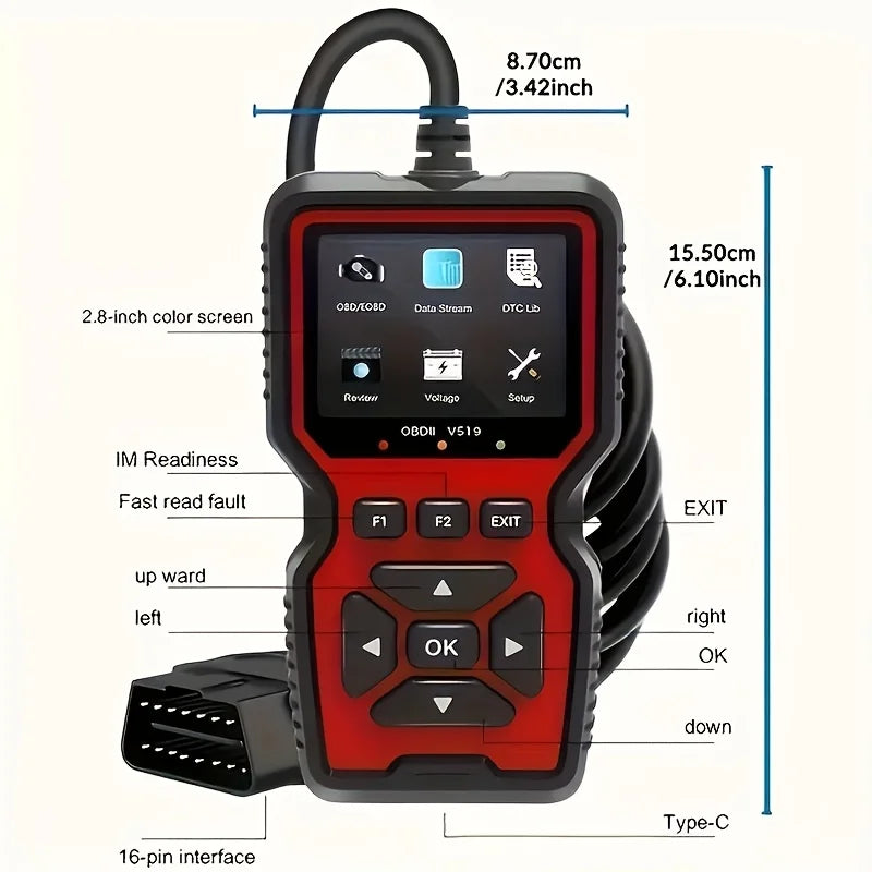 OBD2 Car Scanner & Check Engine Code Reader