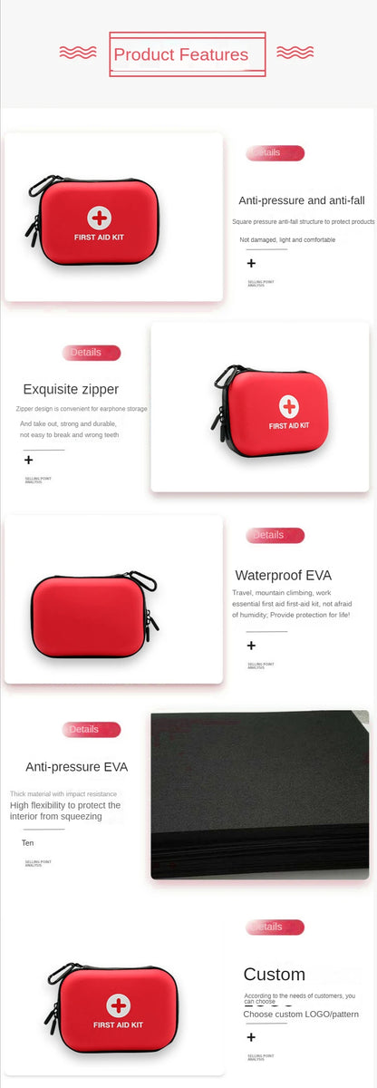 Compact First Aid Kit – Portable Emergency Medical Set for Car, Home & Outdoors