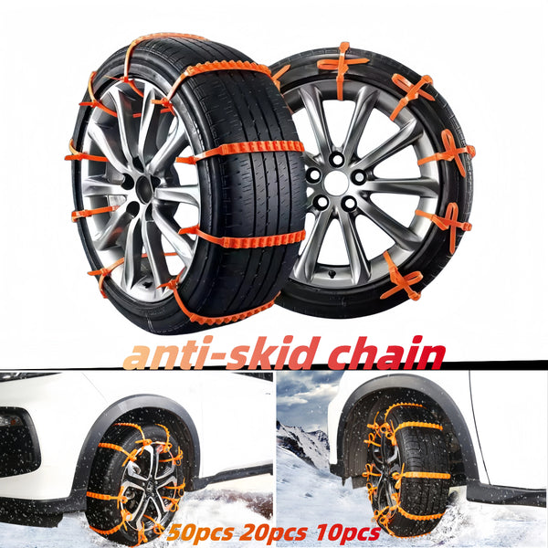 Anti‑Slip Snow Tire Chains – Winter Traction Kit for Cars & SUVs