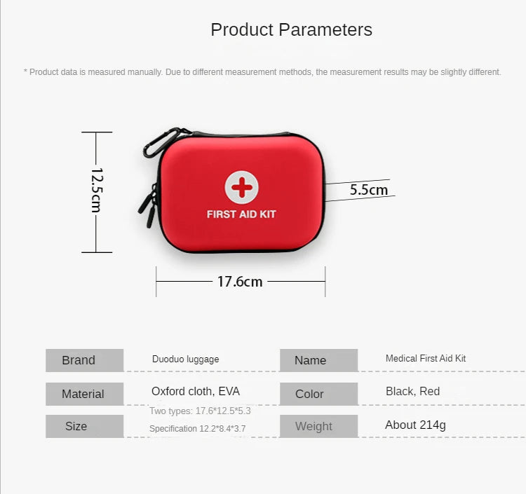 Compact First Aid Kit – Portable Emergency Medical Set for Car, Home & Outdoors