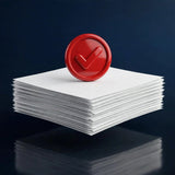 Stack of printable checklists with checkmark