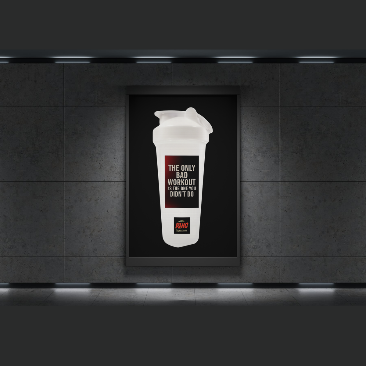 Ridewithchuck Protein Shaker - Motivational Gym Bottle for Fitness Enthusiasts